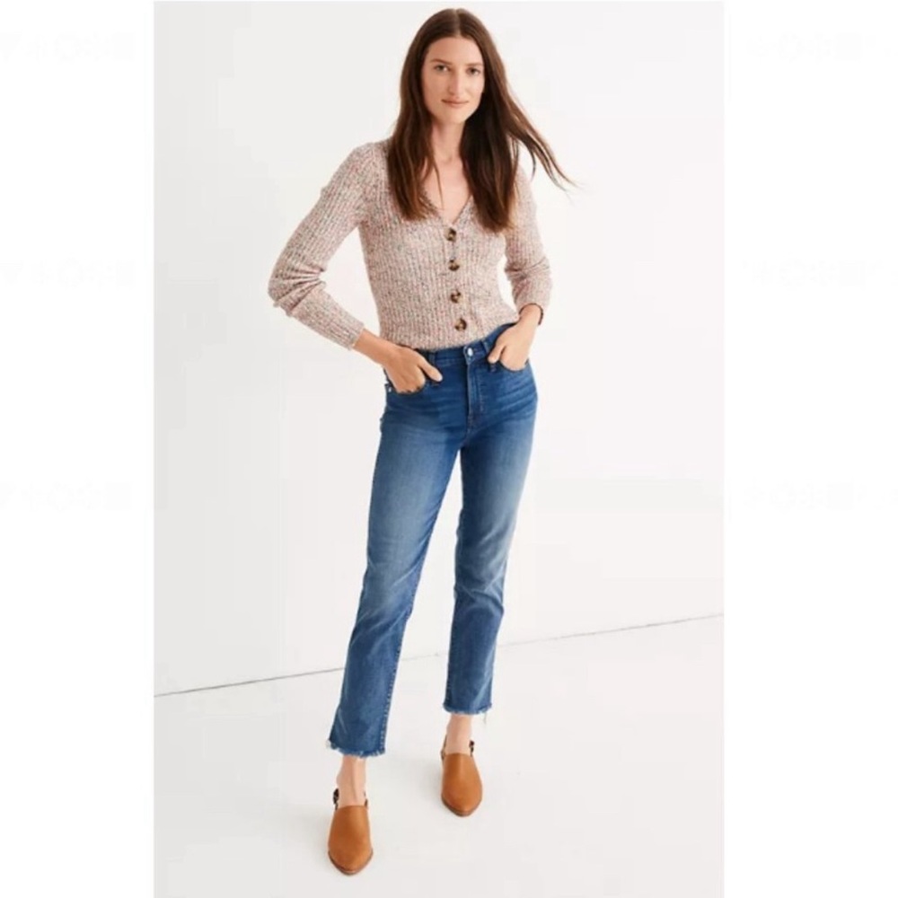 Madewell Stovepipe Jeans in Chancery Wash: Fluffy Hem Edition Size 23 Straight